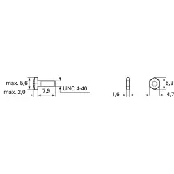 Jackscrew for D-Sub, 2-1393560-9