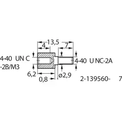Bolt kit for D-Sub, 2-1393560-7