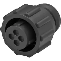 Plug housing, 4 pole, crimp connection, screw locking, straight, 182647-1