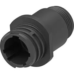 Socket housing, 4 pole, crimp connection, screw locking, straight, 182919-1