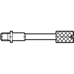 Knurled screw for D-Sub, 014863