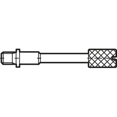 Knurled screw for D-Sub, 014863 - 1