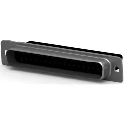 D-Sub plug, 37 pole, standard, unequipped, straight, crimp connection, 205210-3