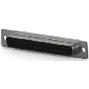 D-Sub socket, 37 pole, standard, equipped, straight, solder cup, 5-747917-2 - 1