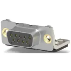 D-Sub socket, 9 pole, standard, equipped, angled, solder pin, 5-106505-2