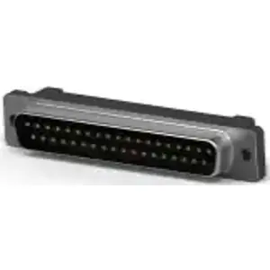 D-Sub plug, 37 pole, standard, equipped, straight, IDC connection, 1658613-1 - 1