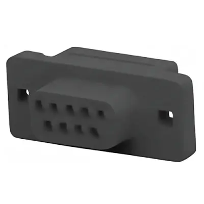 D-Sub socket, 9 pole, standard, equipped, straight, IDC connection, 1658614-4 - 1