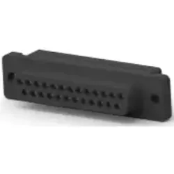D-Sub socket, 25 pole, standard, equipped, straight, IDC connection, 1658614-2