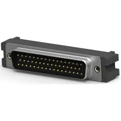 D-Sub plug, 50 pole, standard, equipped, straight, IDC connection, 1658607-1