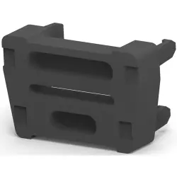 Strain relief, black for ribbon cable, 747275-4
