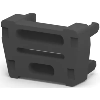 Strain relief, black for ribbon cable, 747275-4 - 1