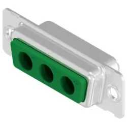 D-Sub socket, 3 pole, 3W3, unequipped, straight, crimp connection, 3003W3SXX99A10X