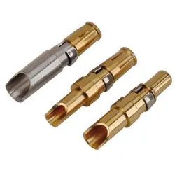 Pin contact, AWG 10-8, solder connection, gold-plated, 131C10049X