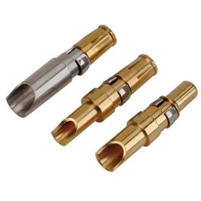 Pin contact, AWG 10-8, solder connection, gold-plated, 131C10049X - 1