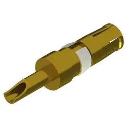 Receptacle, 0.5-1.5 mm², AWG 20-16, solder connection, gold-plated, 132C10019X