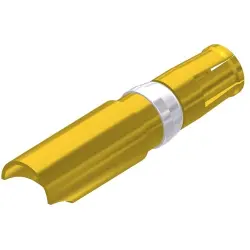 Receptacle, AWG 10-8, solder connection, gold-plated, 132C10049X