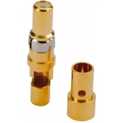 Pin contact, crimp connection, gold-plated, 131J20029X