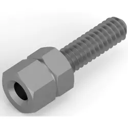 Threaded bolt, UNC 4-40 for D-Sub, 1-828102-1
