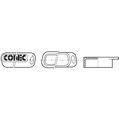 Cover cap for D-Sub housing size 2 (DA), 15 pole, 160X10419X - 1