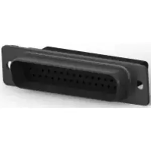 D-Sub plug, 44 pole, high density, unequipped, straight, crimp connection, 1658672-1 - 1