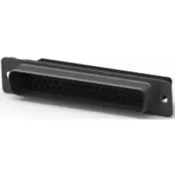 D-Sub plug, 62 pole, high density, unequipped, straight, crimp connection, 1658673-1