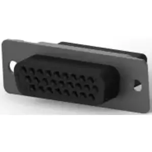 D-Sub socket, 26 pole, high density, unequipped, straight, crimp connection, 1658682-1 - 1