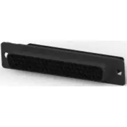 D-Sub socket, 62 pole, high density, unequipped, straight, crimp connection, 1658684-1