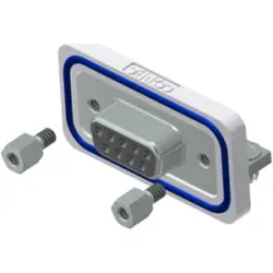 D-Sub socket, 9 pole, standard, equipped, angled, solder pin, 6STD09SAU99R40X