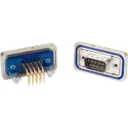 D-Sub socket, 9 pole, standard, equipped, angled, solder pin, 6STD09SAZ99S40X