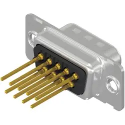 D-Sub plug, 9 pole, standard, equipped, straight, wire-wrap, 163A11169X