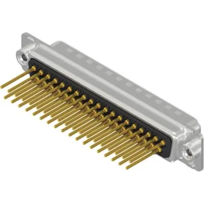 D-Sub plug, 37 pole, standard, equipped, straight, wire-wrap, 163A11499X - 1