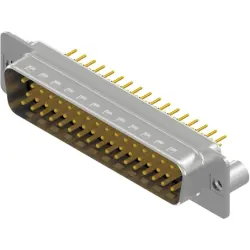 D-Sub plug, 50 pole, standard, equipped, straight, solder pin, 163A13669X