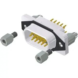 D-Sub plug, 15 pole, high density, equipped, straight, solder pin, 15-007583 - 1