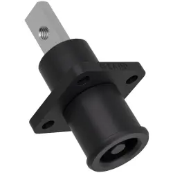 High-voltage battery built-in connector, straight, black, 1000 VDC, 120 A, 381167151