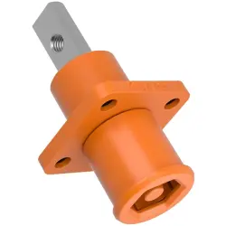 High-voltage battery built-in connector, straight, orange, 1000 VDC, 120 A, 381167155
