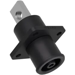 High-voltage battery built-in connector, straight, black, 1500 VDC, 250 A, 381167157