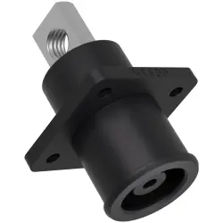 High-voltage battery built-in connector, straight, black, 1500 VDC, 350 A, 381167163