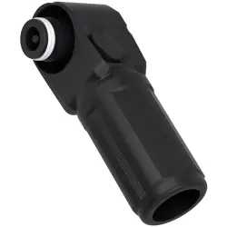 High-voltage battery coupling plug, angled, black, 1500 VDC, 250 A, 381167158
