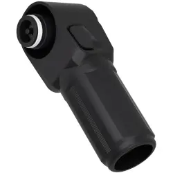 High-voltage battery coupling plug, angled, black, 1500 VDC, 350 A, 381167164