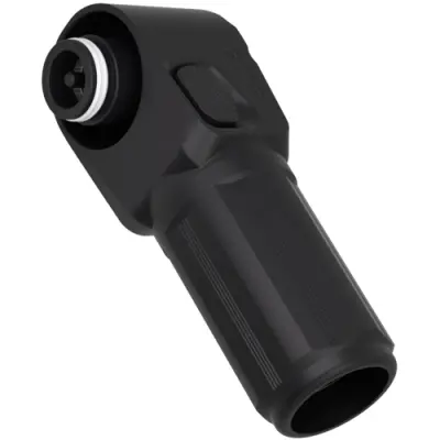 High-voltage battery coupling plug, angled, black, 1500 VDC, 350 A, 381167164 - 1