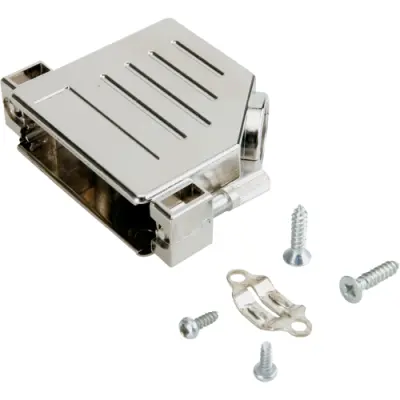 D-Sub connector housing, size: 5 (D), angled 45°, cable Ø 12 mm, ABS, metal, 600X57050X - 1