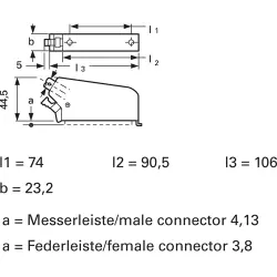 Housing for female/male connector, 1-1393583-5