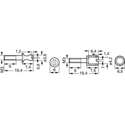 Guide socket for female connectors, 100000046