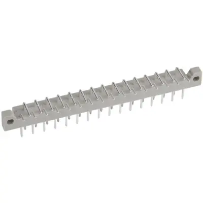 Male connector, 13 pole, pitch 2.5 mm, solder pin, angled, gold-plated, 101A10079X - 1