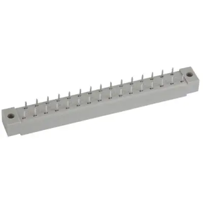 Female connector, 31 pole, pitch 2.5 mm, solder pin, straight, gold-plated, 102B10089X - 1