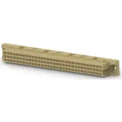 Female connector, type C, 64 pole, a-c, pitch 2.54 mm, press-in connection, straight, gold-plated, 4-1393637-9