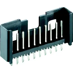 Pin header, 3 pole, pitch 2.5 mm, straight, black, 2,5 MSF/O 03