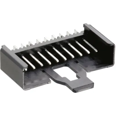 Pin header, 2 pole, pitch 2.5 mm, angled, black, 2,5 MSFW 02 (3114) - 1