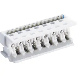 Socket header, 6 pole, pitch 2.54 mm, angled, white, MICA 06