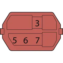 Coding element for female connectors, 244-8012